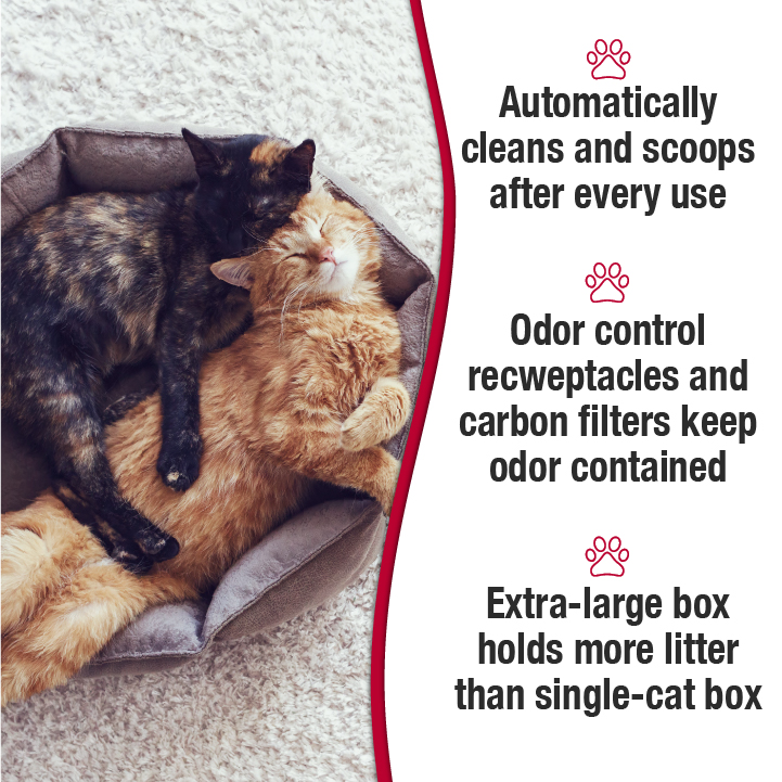 Nature's miracle self cleaning shop litter box multi cat